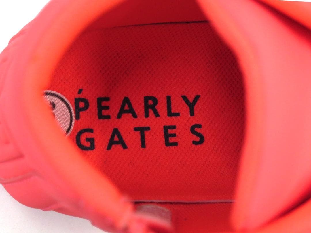 展示品●パーリーゲイツ●サイドロゴ　ミドルカット　スパイクシューズ　23.5cm