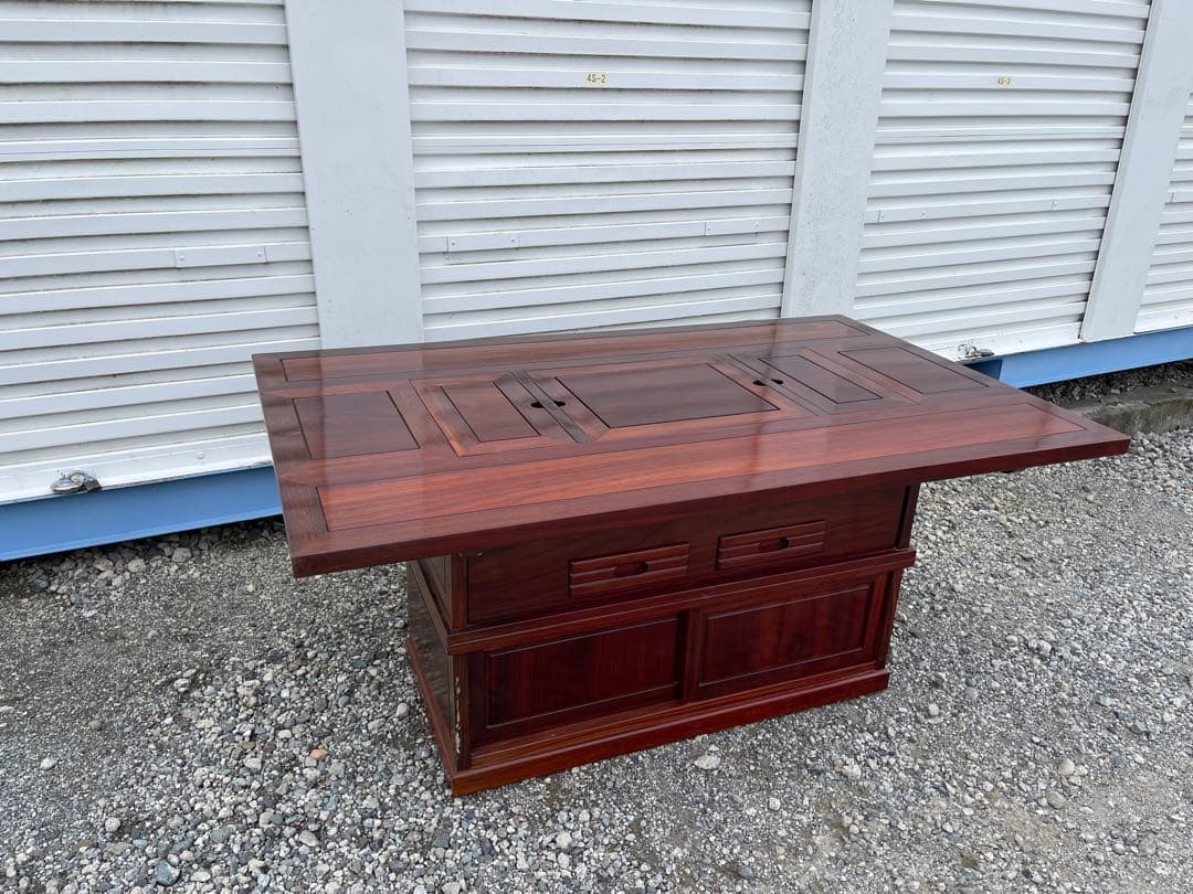 囲炉裏 ダイニングテーブル ダイニング囲炉裏テーブル 1200X800X700mm 蓋付 普通サイズのテーブル