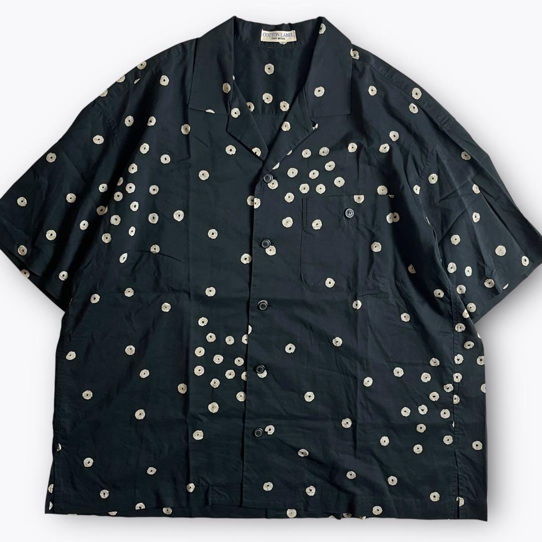 90s】ISSEY MIYAKE レーヨン混 オープンカラーシャツ ブラック - メルカリ