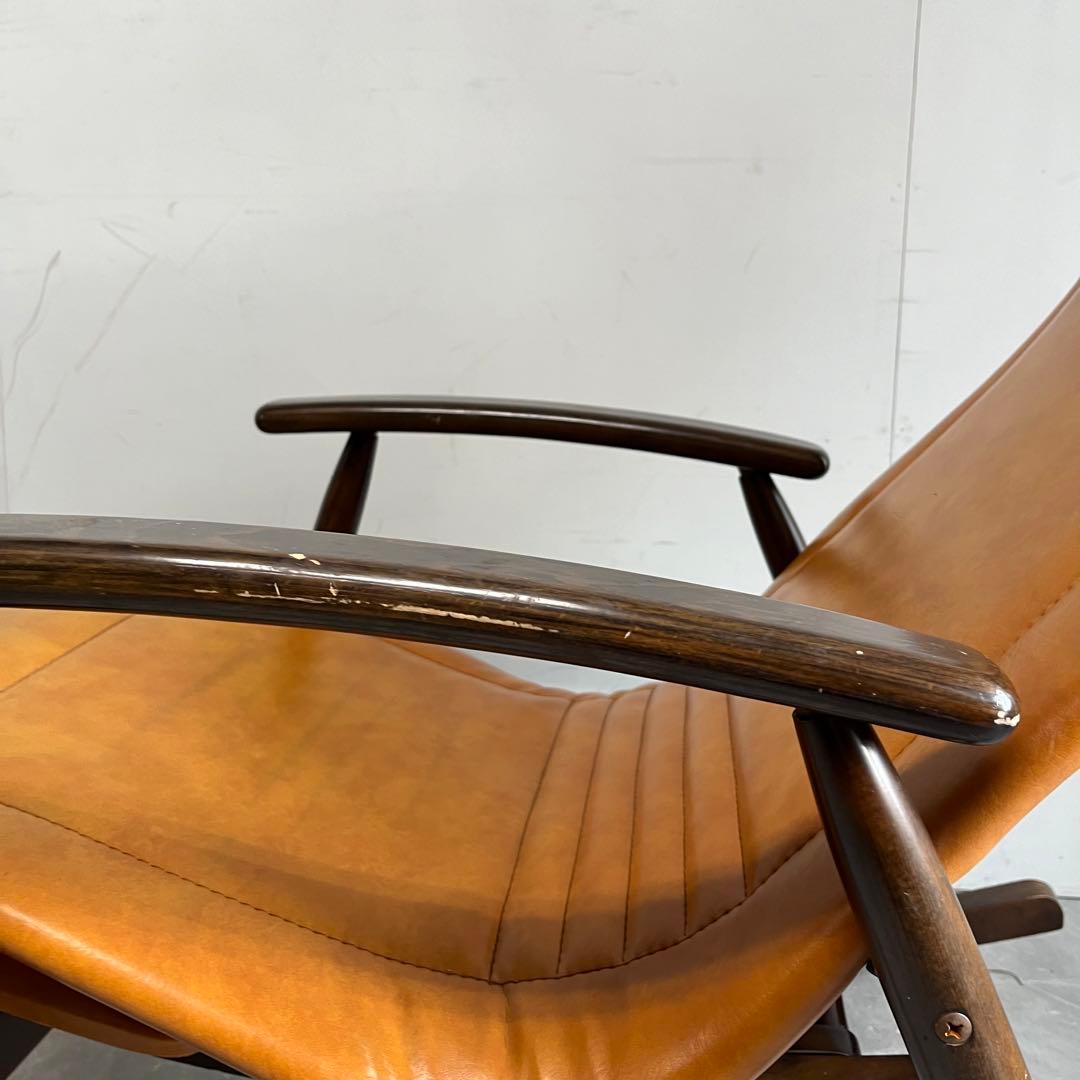 ヴィンテージ 松田家具 ロッキングチェア レアカラー 希少色 ミッド