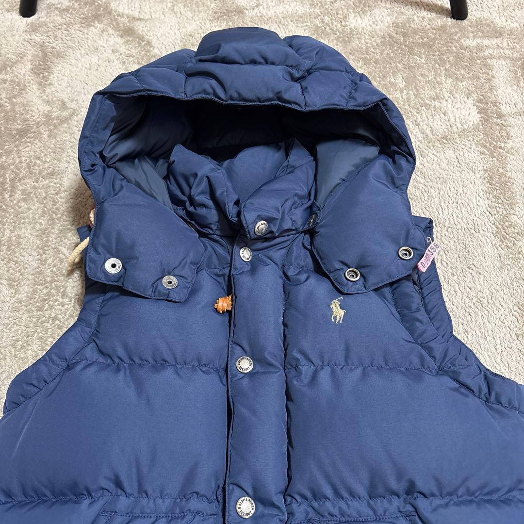 美品】Polo Ralph Lauren ダウンベスト XS ネイビー - メルカリ