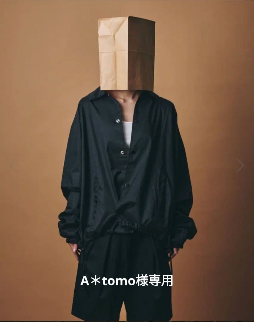 m.u × PRE_KIMONO COACH JACKET 黒/ブラック COACH JACKET ( TYPE-1 ) | WACKO MARIA(ワコマリア) / アウター