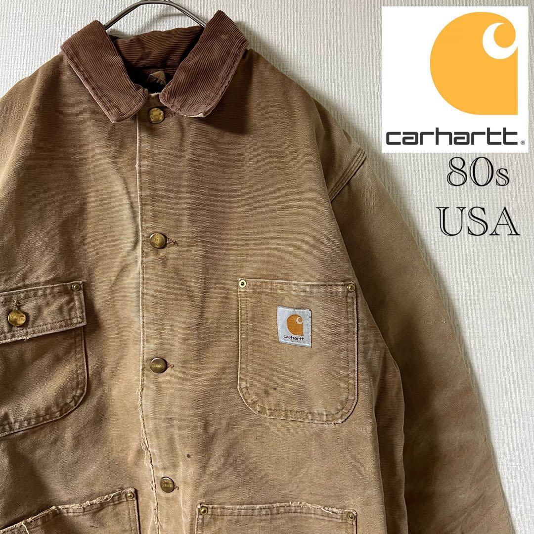80s Carhartt（カーハート）チョアコート/42/ブラウン/US古着 - メルカリ