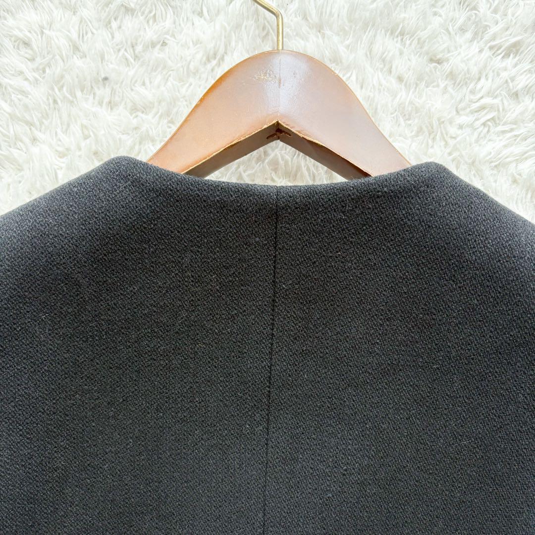 極美品✨《ノーブル》ビンテージメルトンショートジャケット　金ボタン　36 黒