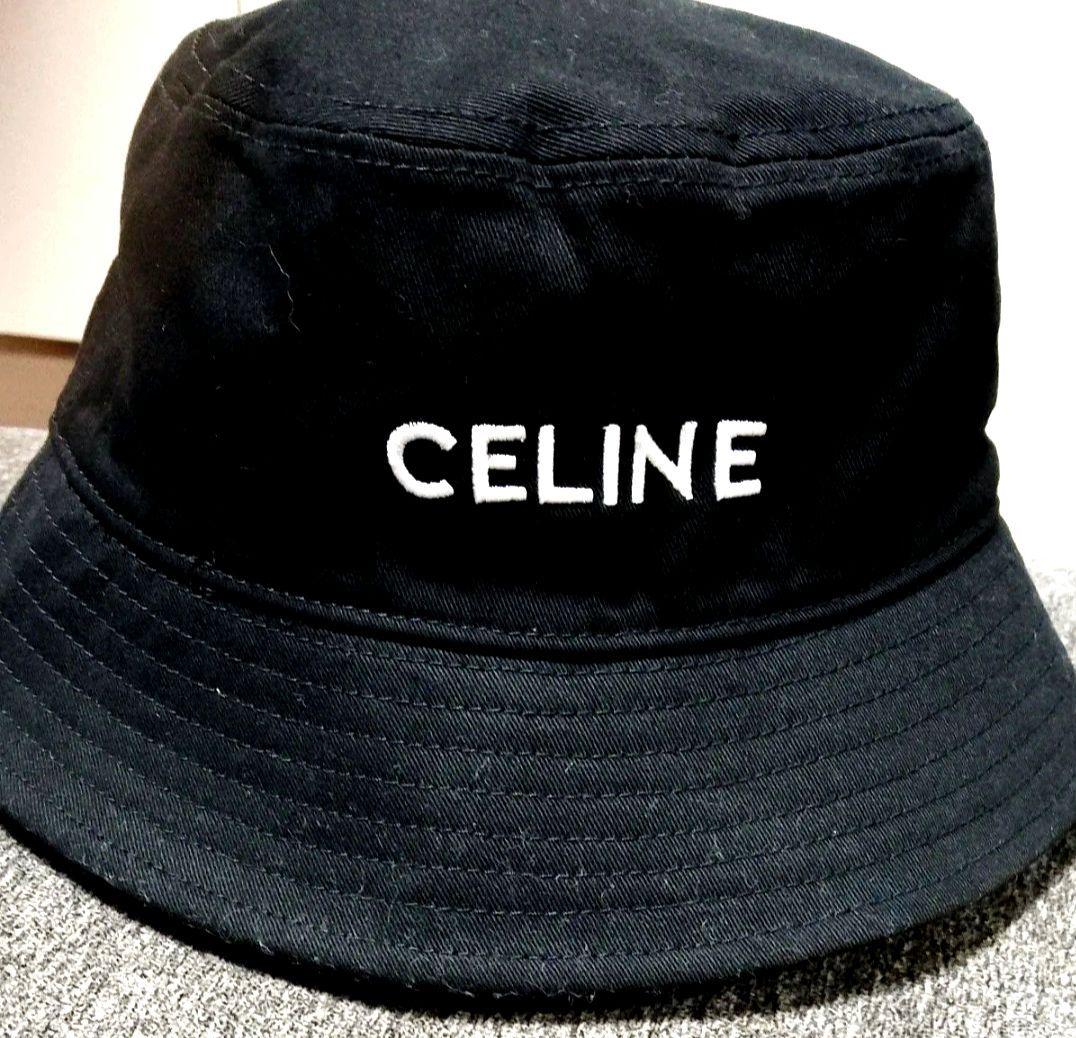 CELINE ブラック バケットハット - メルカリ