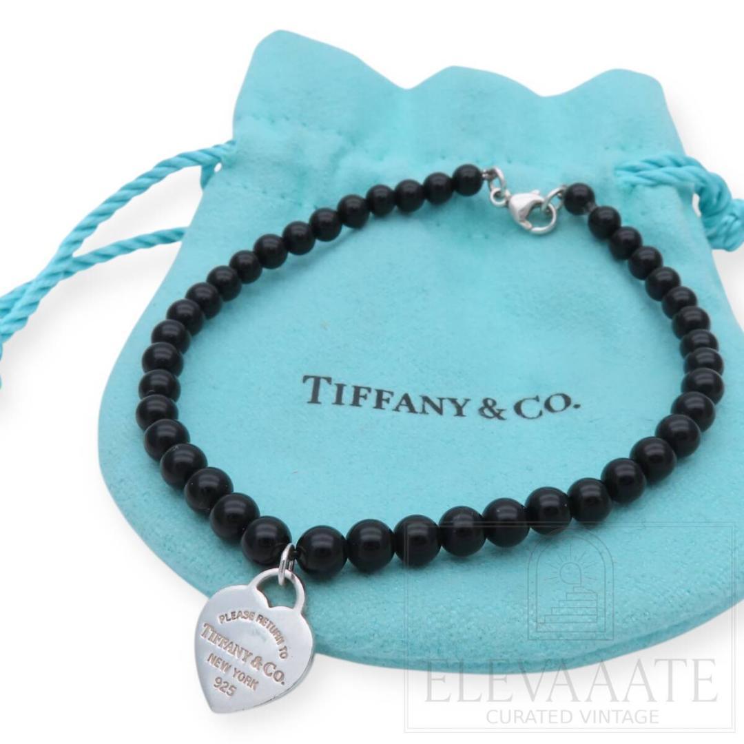 ティファニー リターントゥ ハート オニキス ボール ブレスレット TO66 TIFFANY ティファニー リターントゥハートオニキスブレスレット