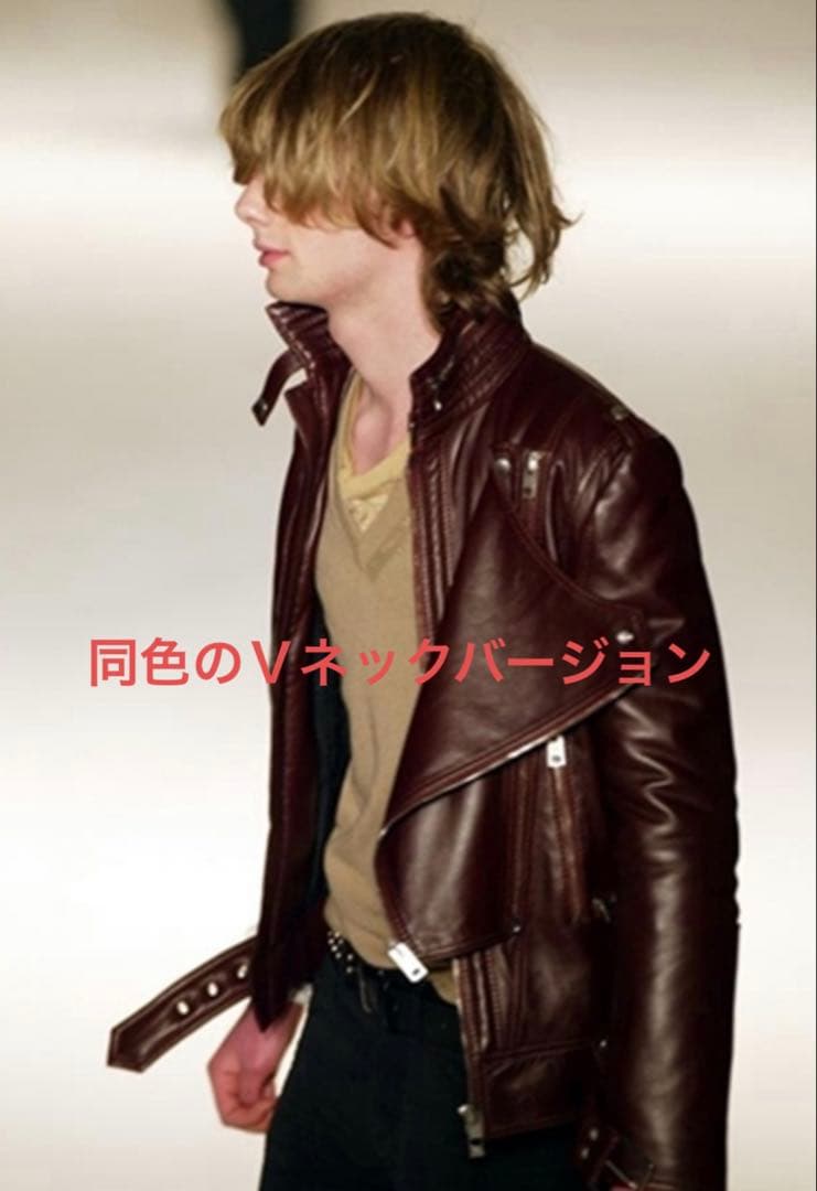 ディオールオム 04aw エディスリマンvictim期 エルボーパッチ ニット