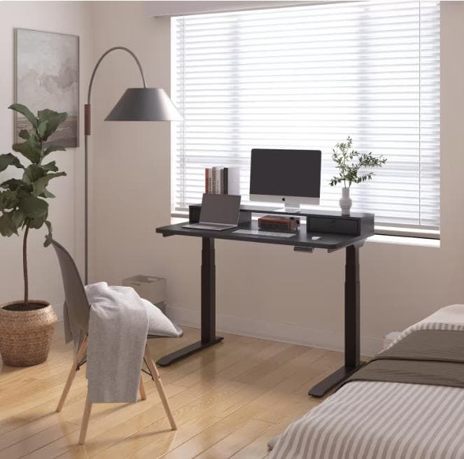 FlexiSpot E7Pro 脚フレームブラック　天板付き 電動昇降デスク用天板 BOARD - METRO DARK for FlexiSpot E7 Pro