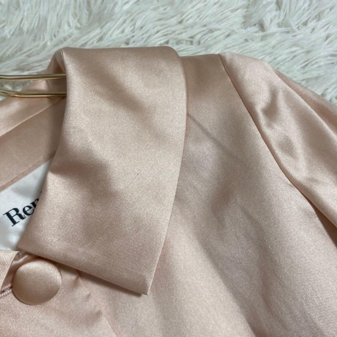 《良品》 Rene スプリングコート ベビーピンク 36 リボン シルク混