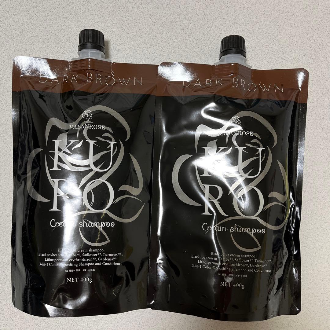 バランローズ　KURO クリームシャンプー ダークブラウン400g 2個セット 楽天市場】【LINEお友だち追加で500円クーポン】2個セット KURO
