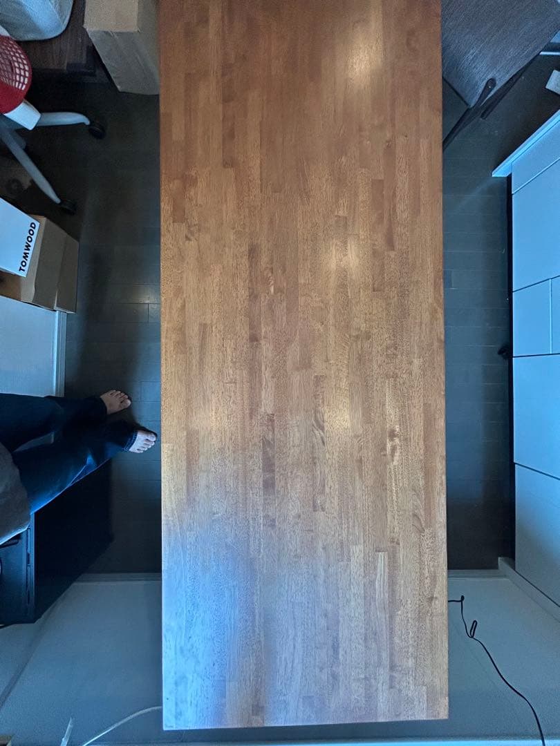 値下げ！直渡可】KANADEMONO長机 / ラバーウッドブラウン180×70 - メルカリ