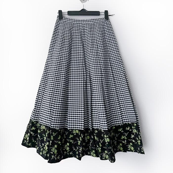 N°21 ヌメロ ヴェントゥーノ ロングスカート 花柄 チェック - メルカリ