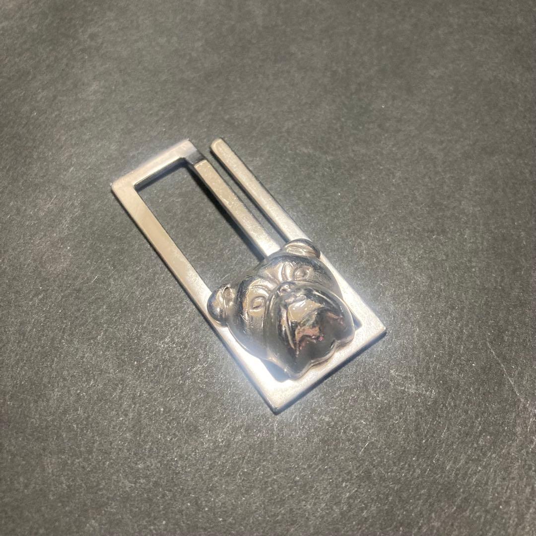 DUNHILL ブルドッグデザイン マネークリップ　シルバー925 パケ無料】極希少レア 極美品 dunhill ダンヒル ブルドッグ 犬