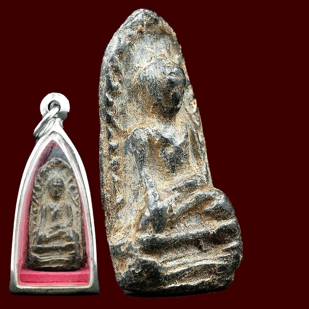 ジ*ン様 1400年前 ドヴァーラヴァティー時代 1745 古代プラクルアン 仏 楽天市場】タイ-ワット・ラカンのプラクルアン 「タイ仏歴2537年 1994