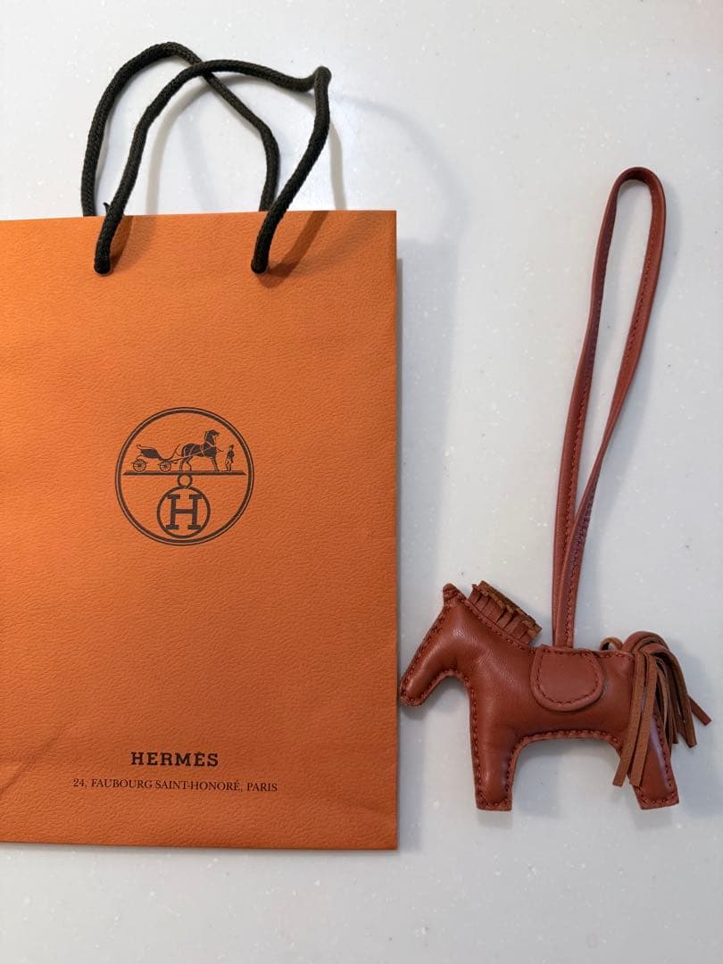 ロデオ　エルメス　HERMES レザー ホース キーホルダー　ロデオ HERMES（エルメス） ロデオペガサス MM 馬 ホース チャーム バッグ