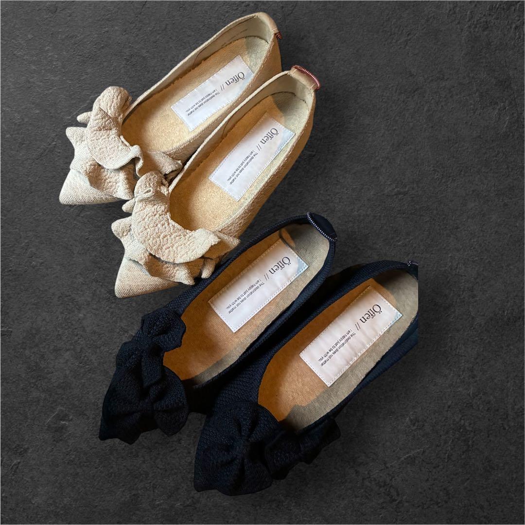 オッフェン　2足セット　ネイビー&ベージュ　39 24.5cm