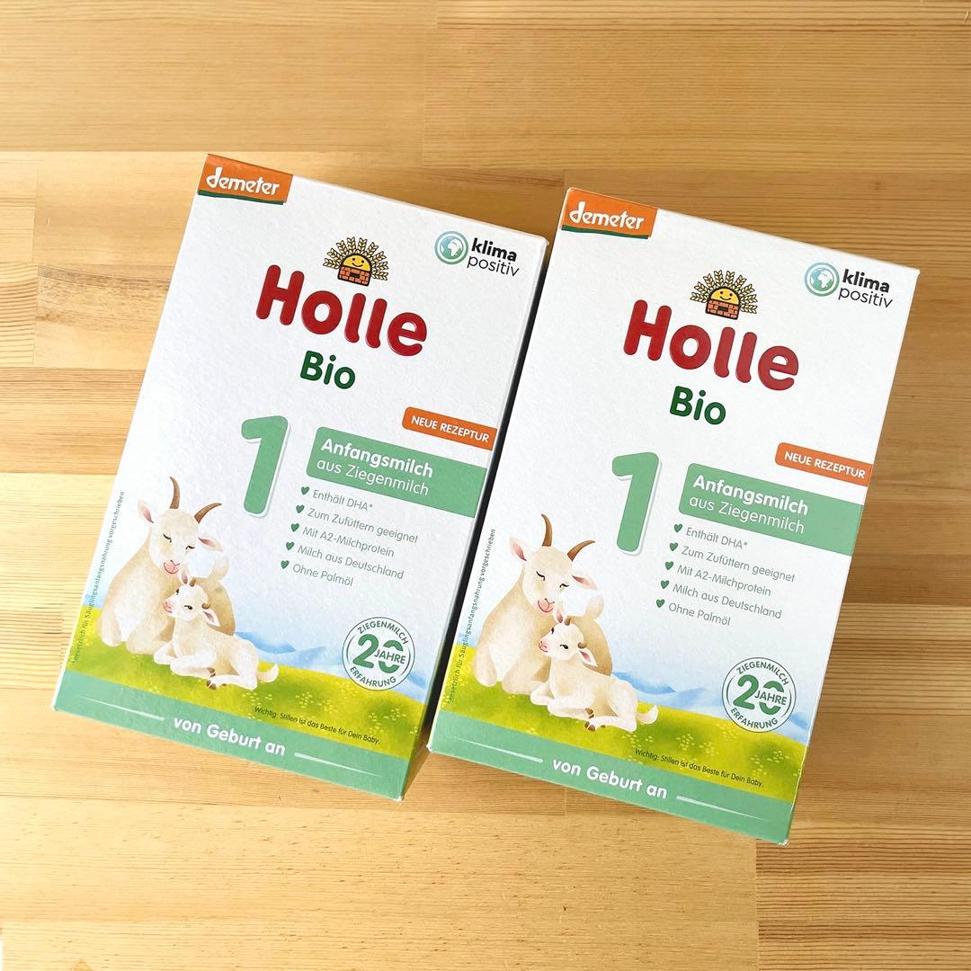 Holleホレ やぎヤギ 粉ミルク ステップ1(新生児0ヶ月〜) 400g×2箱