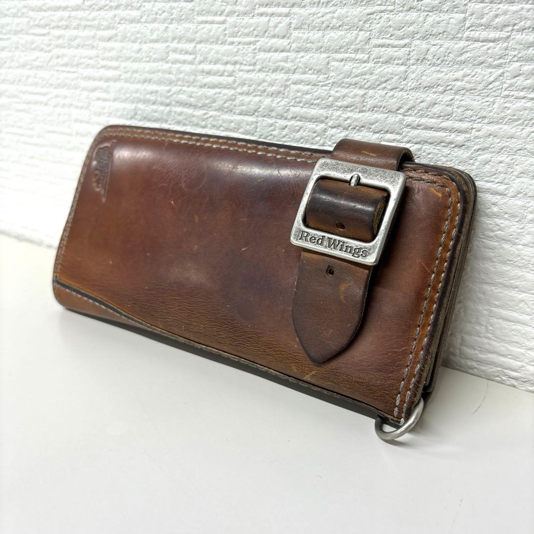 RED WINGレッドウィング 二つ折り長財布 ブラウン - メルカリ