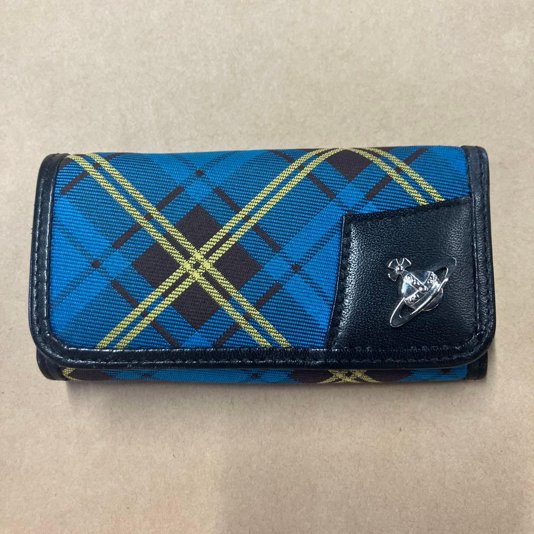 未使用品 vivienne westwood キーケース チェック柄 オーブ - メルカリ