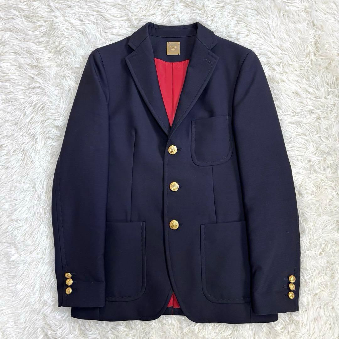 【美品】MUSE de DeuxiemeClasse テーラードジャケット紺 M 極美品】MUSE Deuxieme Classe カシミヤ 混 1B テーラードジャケット