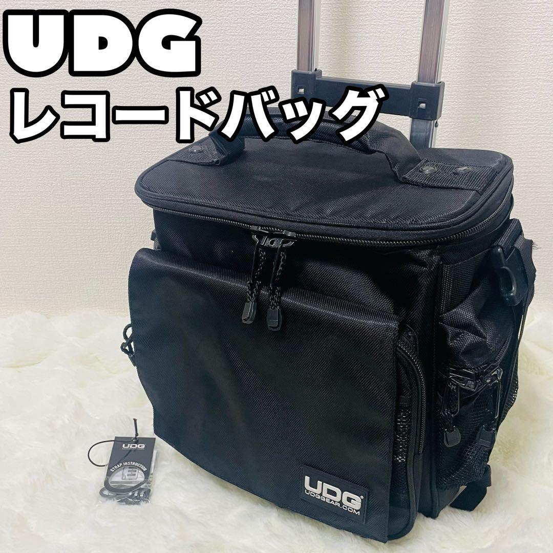 UDGレコードバッグ キャリーカート内蔵 Black インナーOrenge レコードバッグ,UDG「レコードバッグ」「レコードケース」「12インチ