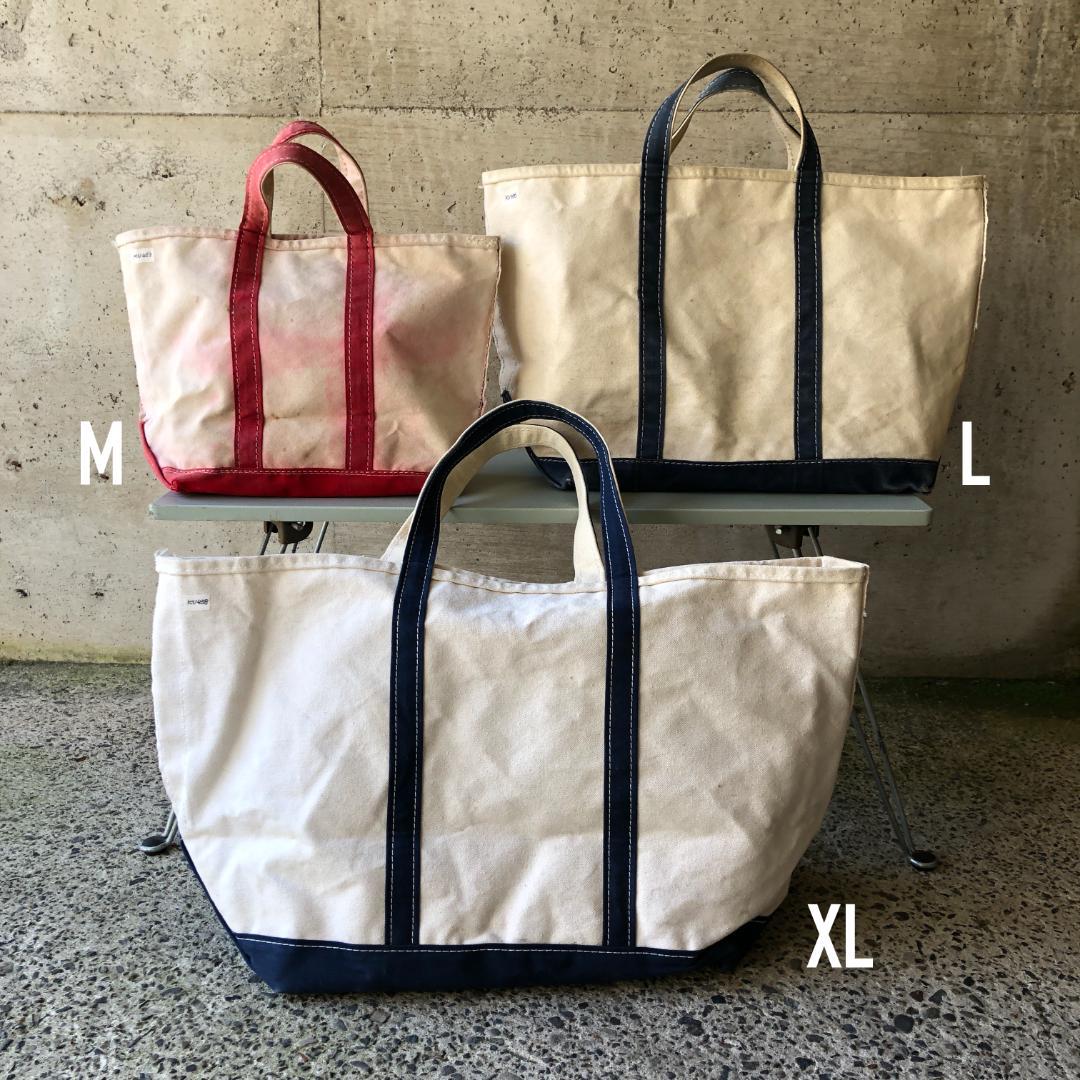 エルエルビーン トートバッグ 80s レッド 2色タグ ギザタグ Mサイズ