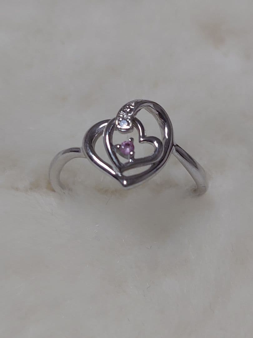 Samantha Tiara ダブルハートリング　9号　Xmas限定 Samantha Tiara（サマンサティアラ）の「【クリスマス限定】ハート