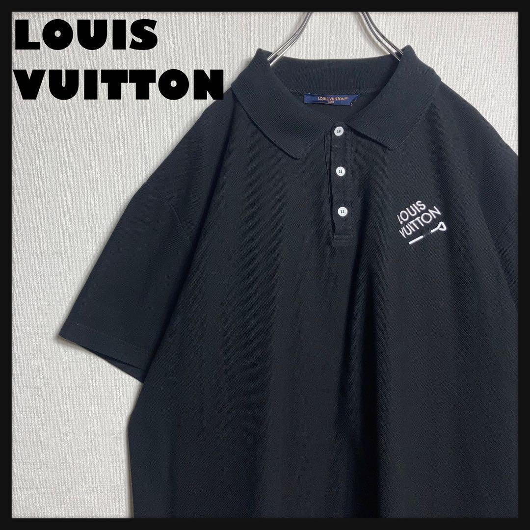 大きめ2XLサイズ】Louis Vuitton ポロシャツ シグネチャー 黒 - メルカリ