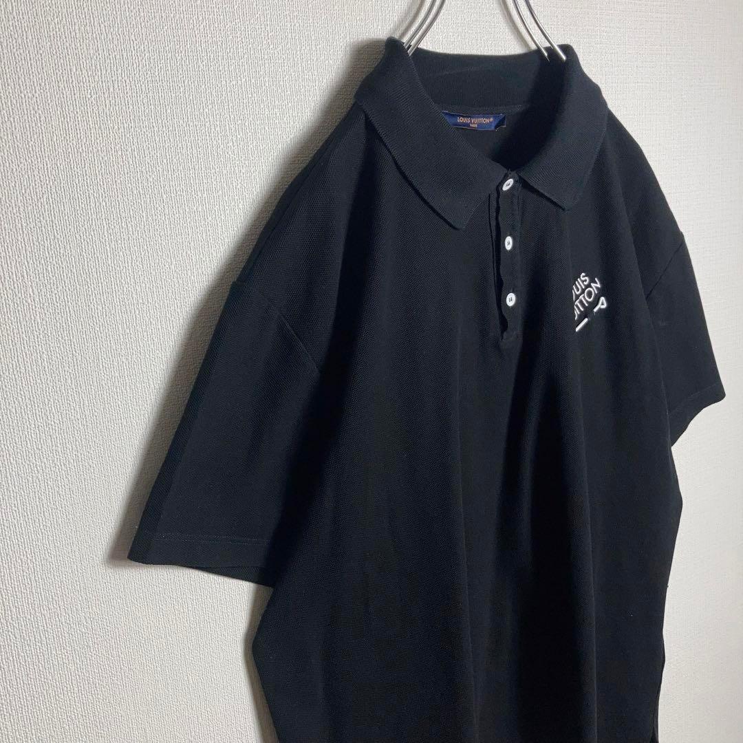 大きめ2XLサイズ】Louis Vuitton ポロシャツ シグネチャー 黒 - メルカリ