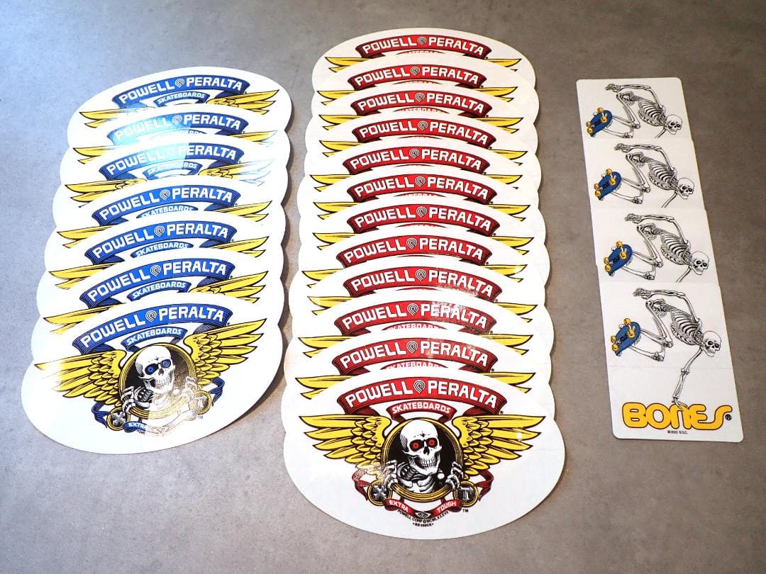 Powell パウエル BONES スケートボード ステッカー 23枚セット - メルカリ