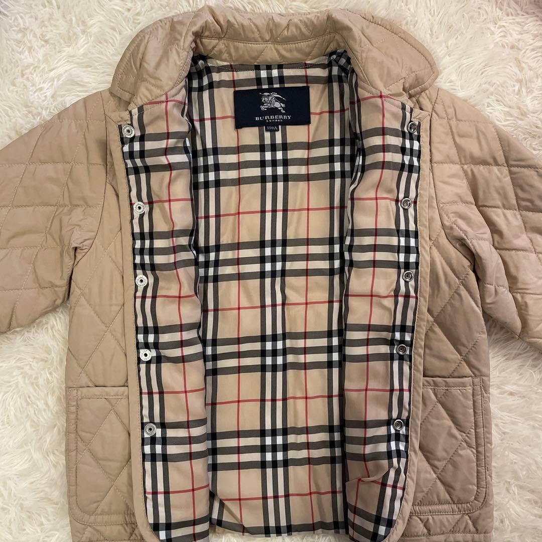 BURBERRY ベージュ キルティングジャケット 110A - メルカリ