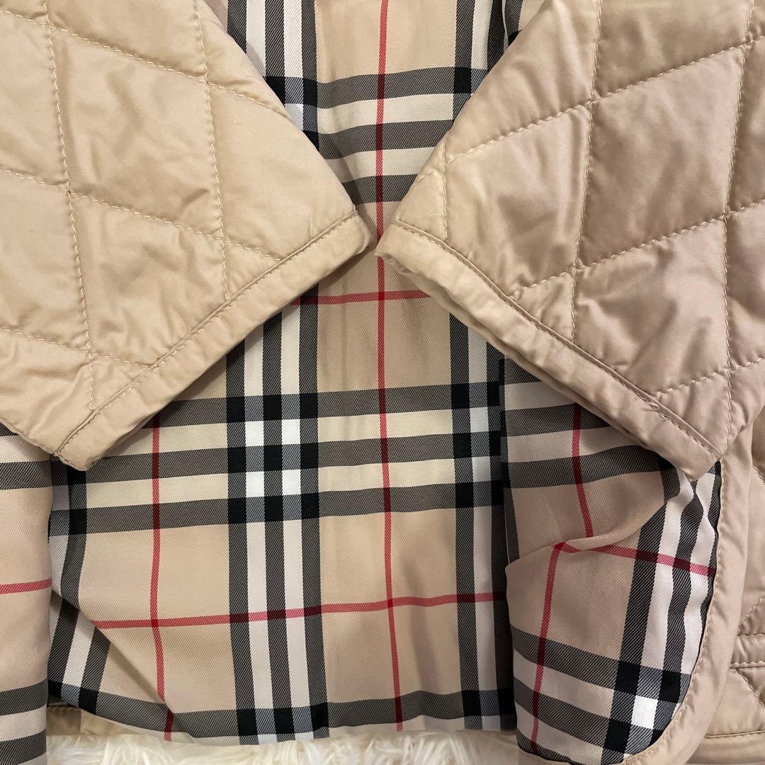 BURBERRY ベージュ キルティングジャケット 110A - メルカリ
