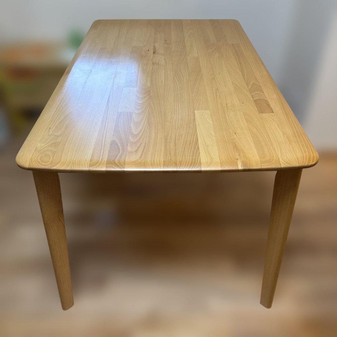 Nコレクション ダイニングテーブル DT-01 幅135cm ニトリ（NITORI） ダイニングテーブル(Nコレクション T-01 135 NA