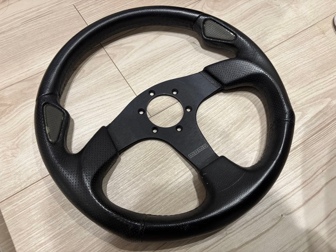 3スポークレザーステアリングホイール Yahoo!オークション -「3本スポーク」(ステアリング、ハンドル本体