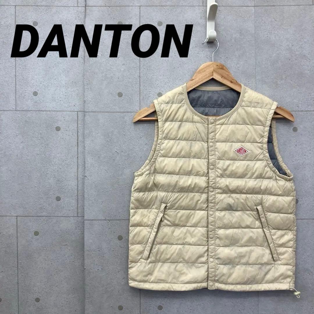 DANTON ダントン ダウンベスト ライト 軽量 レディース ベージュ