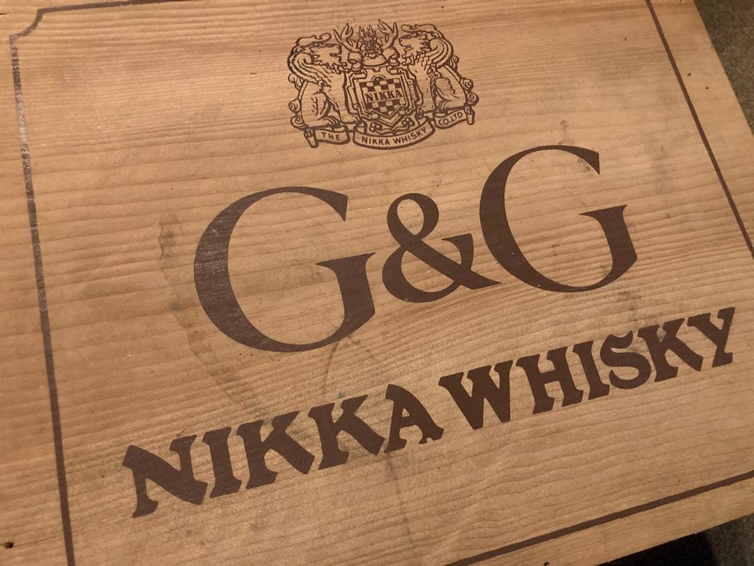 G&G ニッカ ウイスキー ヴィンテージ 木箱 酒 昭和 レトロ 収納