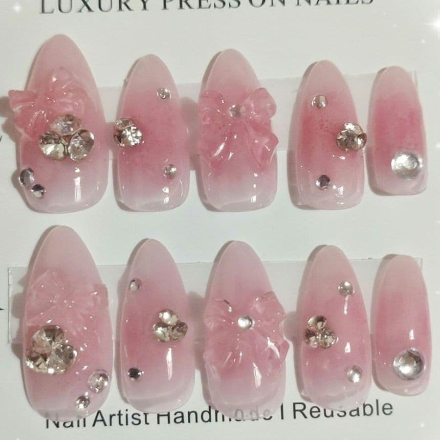 現品 ネイルチップ ワンホン チーク ちゅるん おまけ付き チークネイル