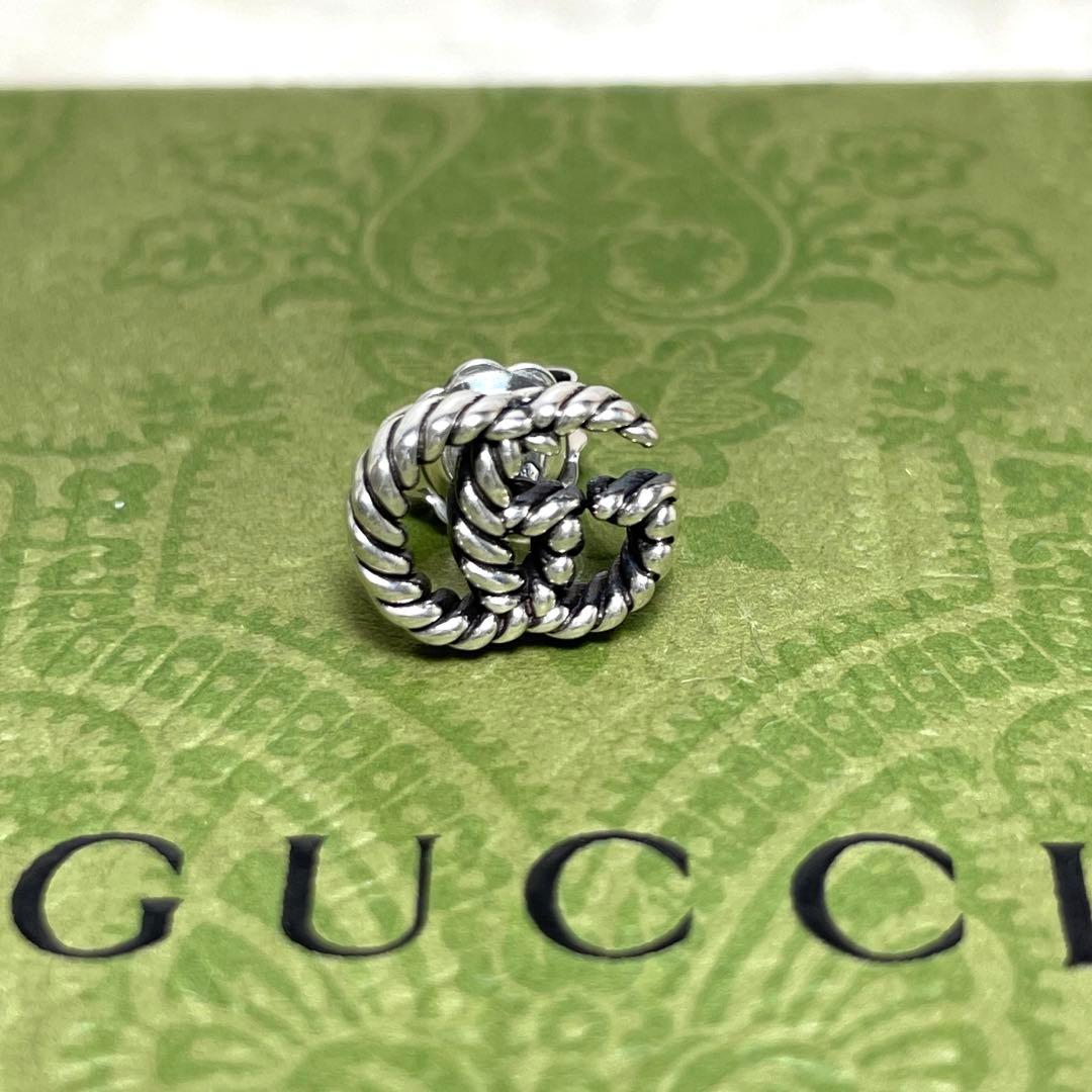GUCCIグッチ マーモントGG ツイストピアス片耳 燻 メンズ/レディース