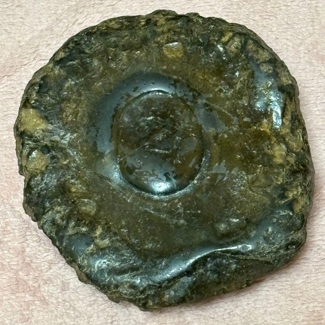 天然石 メロン馬蹄石 隕石 テクタイト 523g