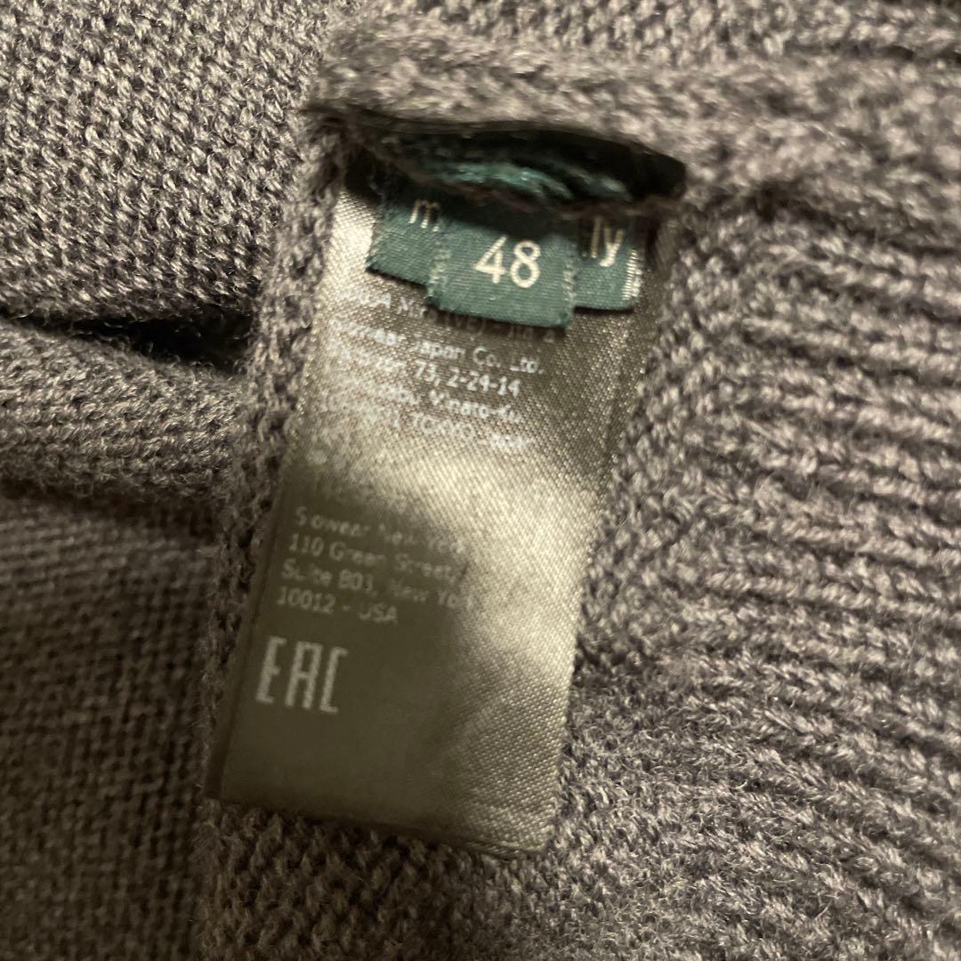 極美品 ZANONE ザノーネ ニットセーター 切替 ウール イタリア製 無地