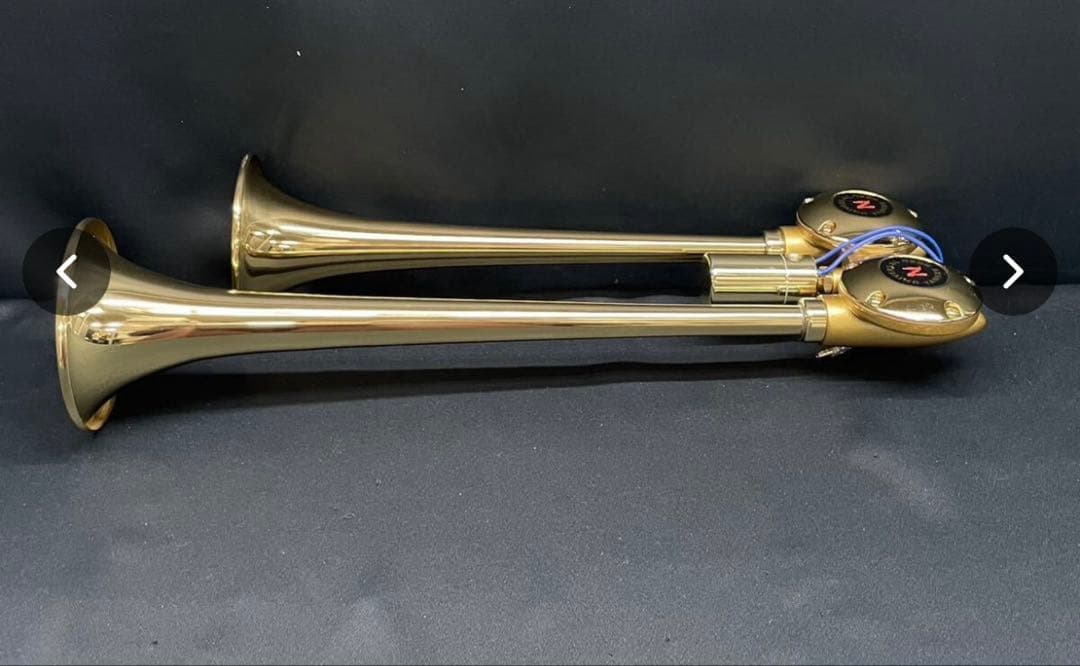 NIKKEN バトルロングヤンキー　真鍮　中古 NIKKEN バトルロングヤンキー ホーン 真鍮 12V 24V各専用 トラック