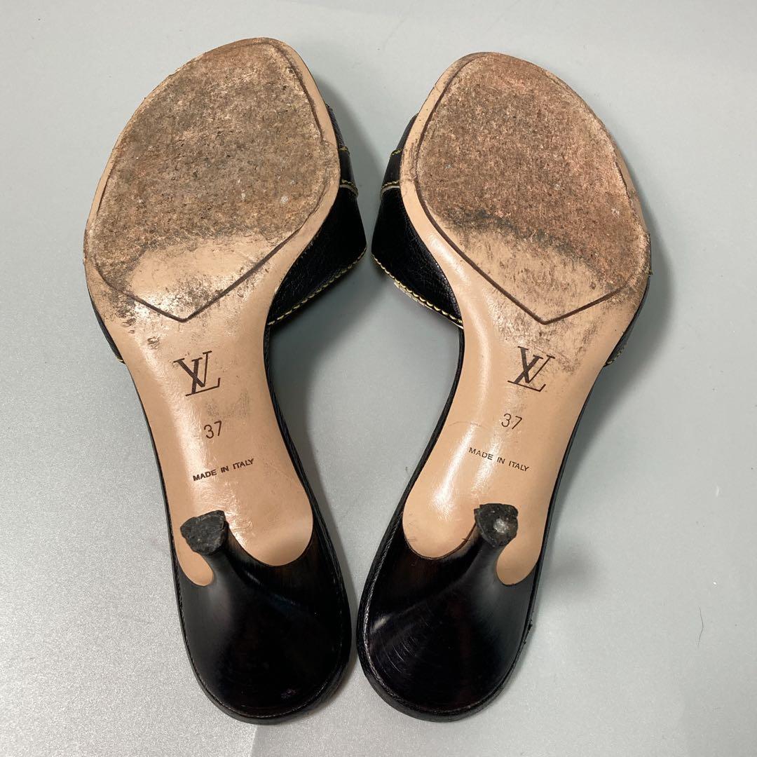 ルイヴィトン ミュール スタッズ ゴールド金具 37 - メルカリ