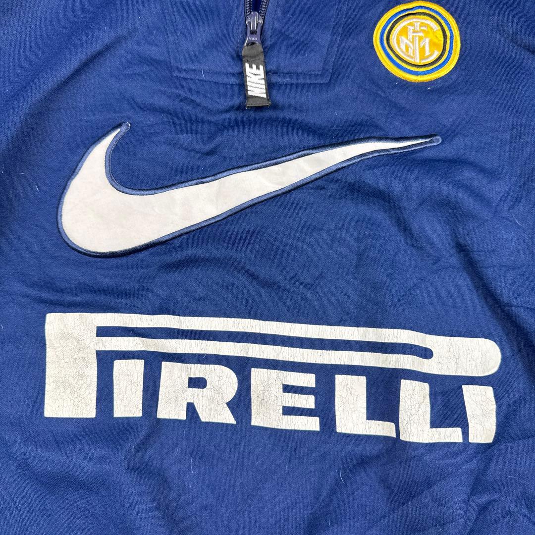 99-00 NIKE インテルミラノ サッカー ハーフジップ トレーニングウェア