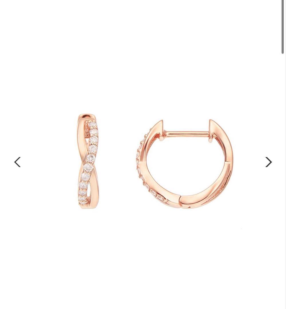 TSUTSUMI K10 ピンクゴールドダイヤモンドピアス 片耳 K10ピンクゴールドダイヤモンドピアス(RPE722-002)|TSUTSUMI