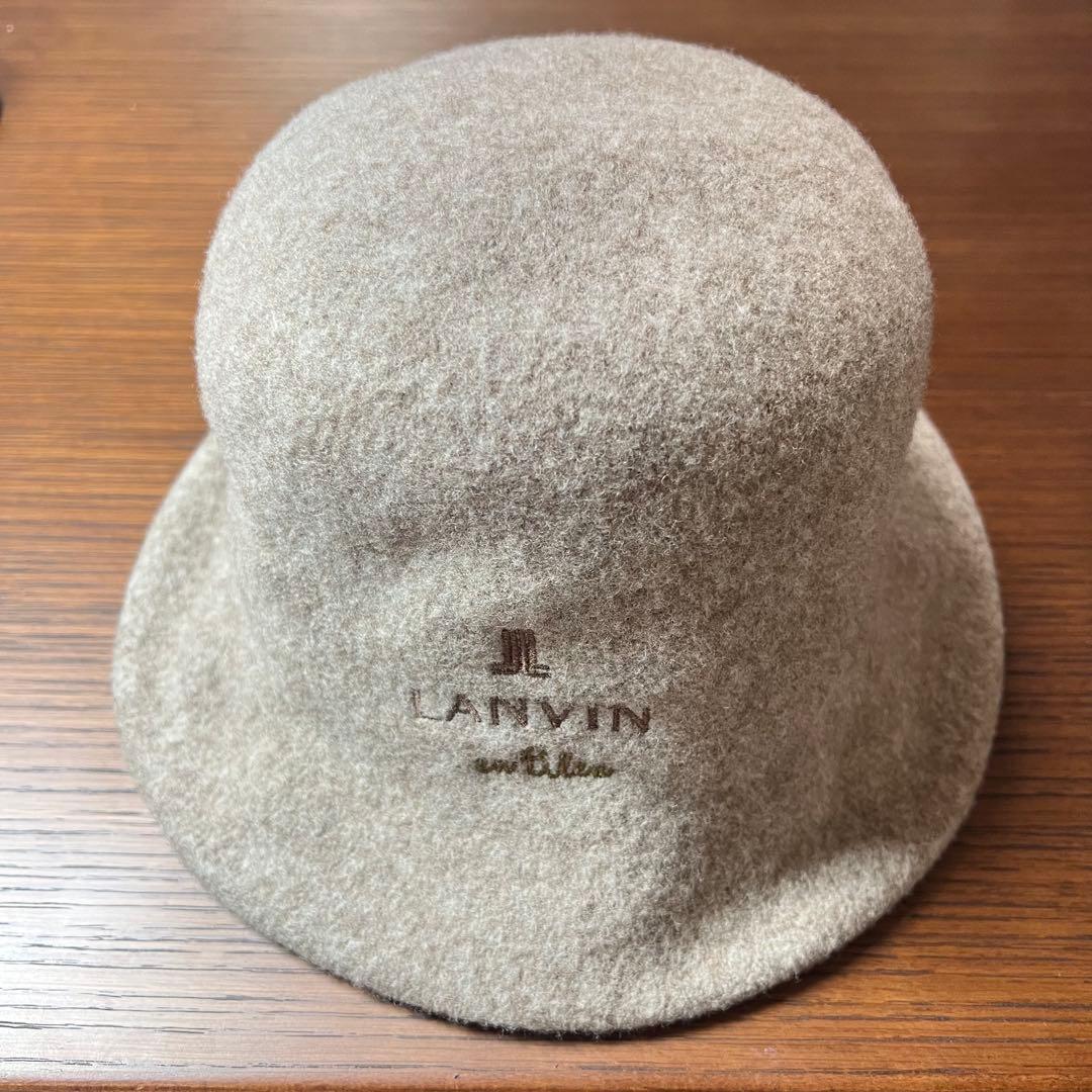 美品】LANVIN en Bleu ランバン オン ブルー バケットハット - メルカリ