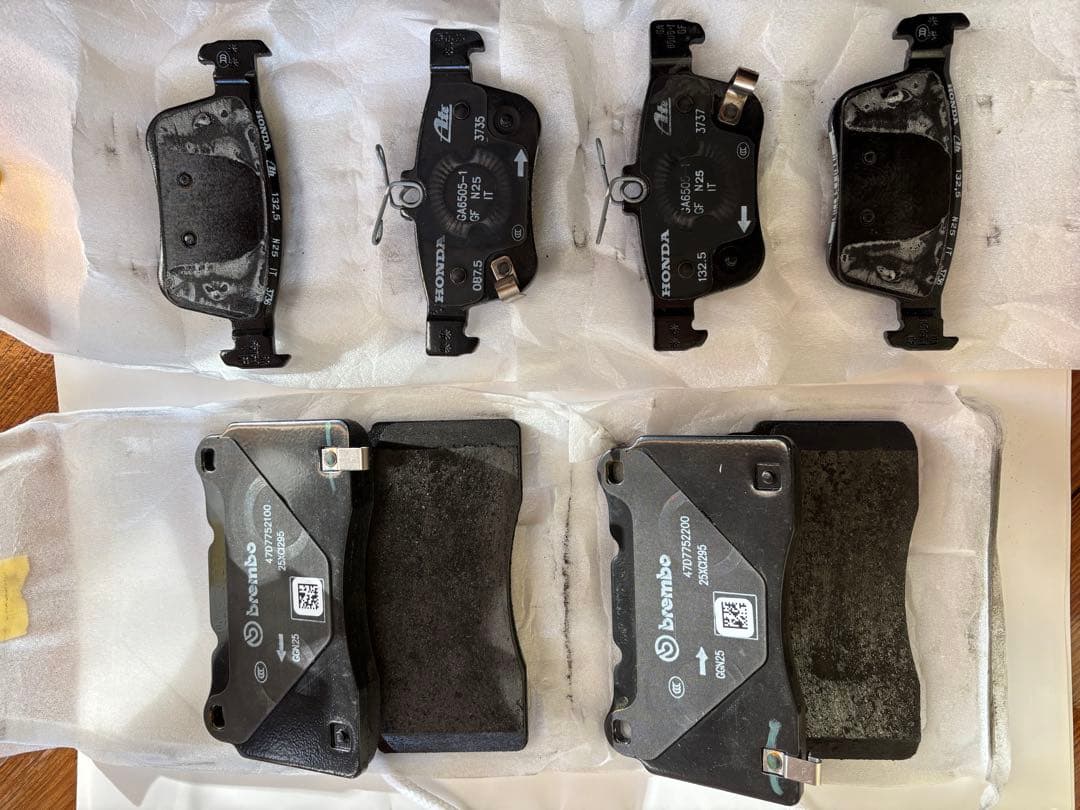 シビックタイプR FL5 純正ブレーキパッド 新車外し ホンダ FL5 シビックタイプR ブレーキパッド交換 ｜グーネットピット