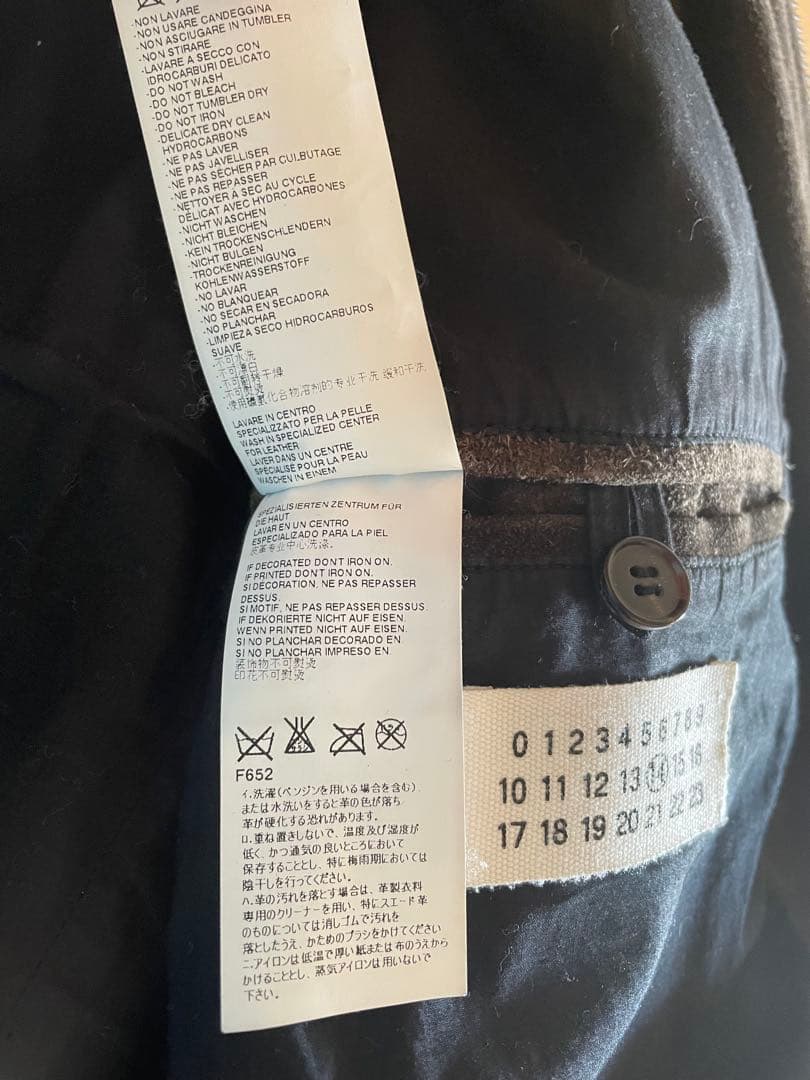 14aw伊製【メゾンマルタンマルジェラ】ワックスベイクドレザー八の字