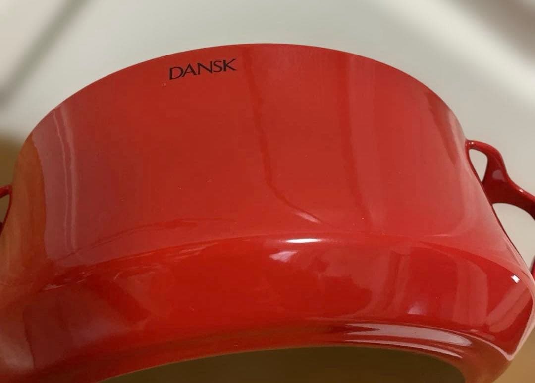 《DANSK》コペンスタイル 23cm 両手ホーロー鍋 レッド