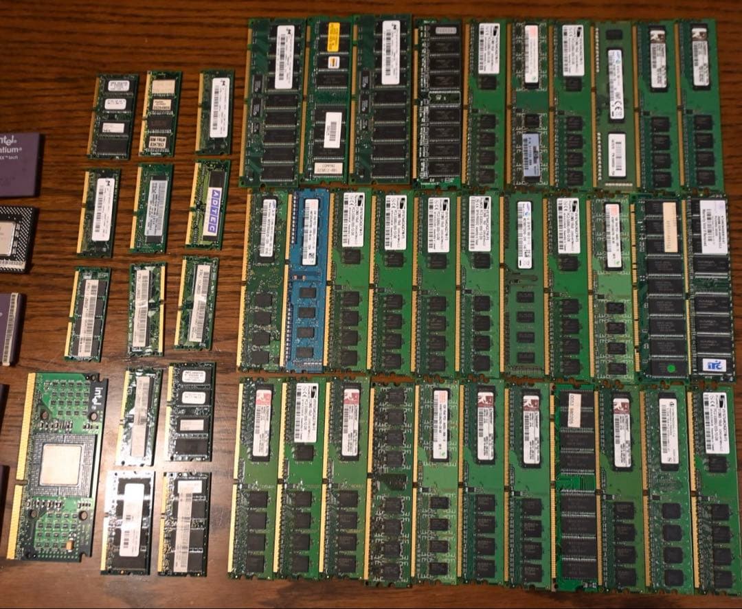 Intel PENTIUM PRO含むCPU及びメモリ数十枚 ジャンク 金 - メルカリ