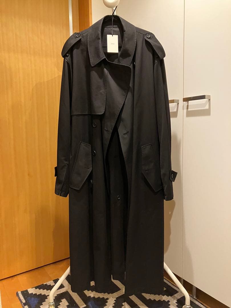 stein/シュタイン OVERSIZED TRENCH COAT ブラック L - メルカリ